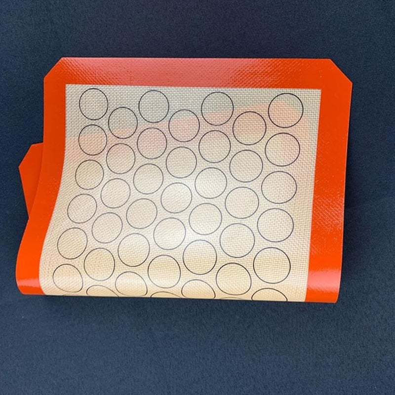 Coffee Color Nonstick Silicone Baking Mat Reusable Pastry Sheet For Oven Cookies Bread - Image 4